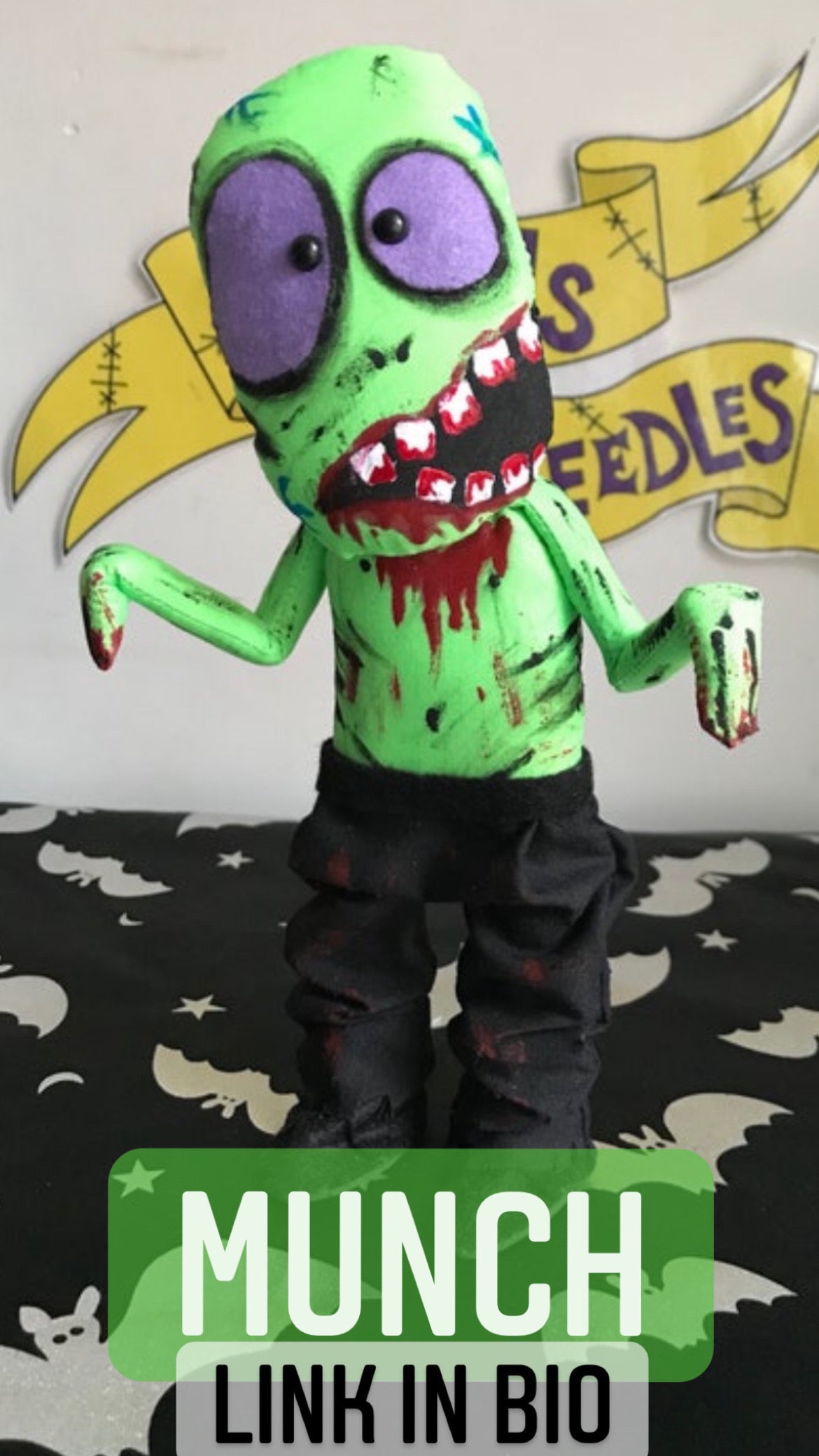 Munch the Zombie Art Doll