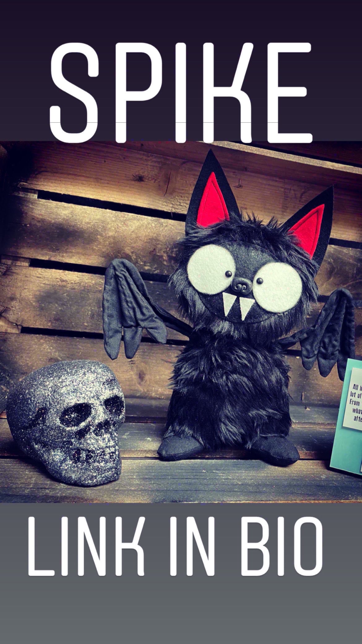 Spike the Vampire Bat Art Doll