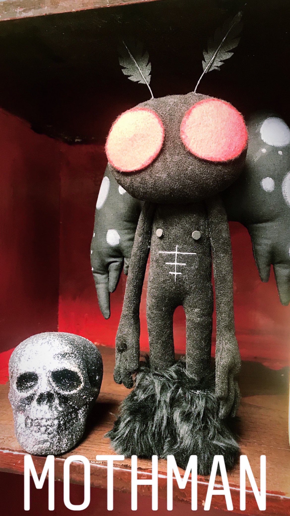 Mothman Art Doll