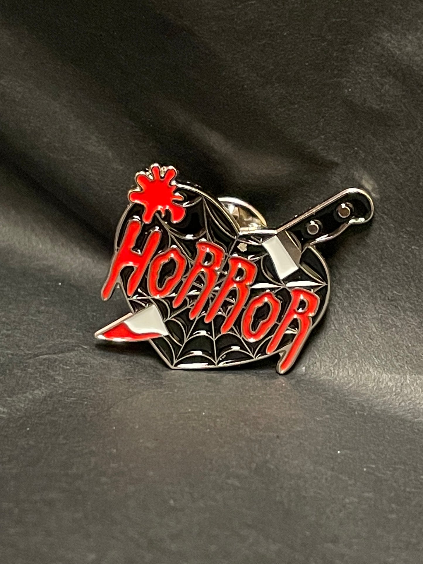 Horror Heart Pin Badge