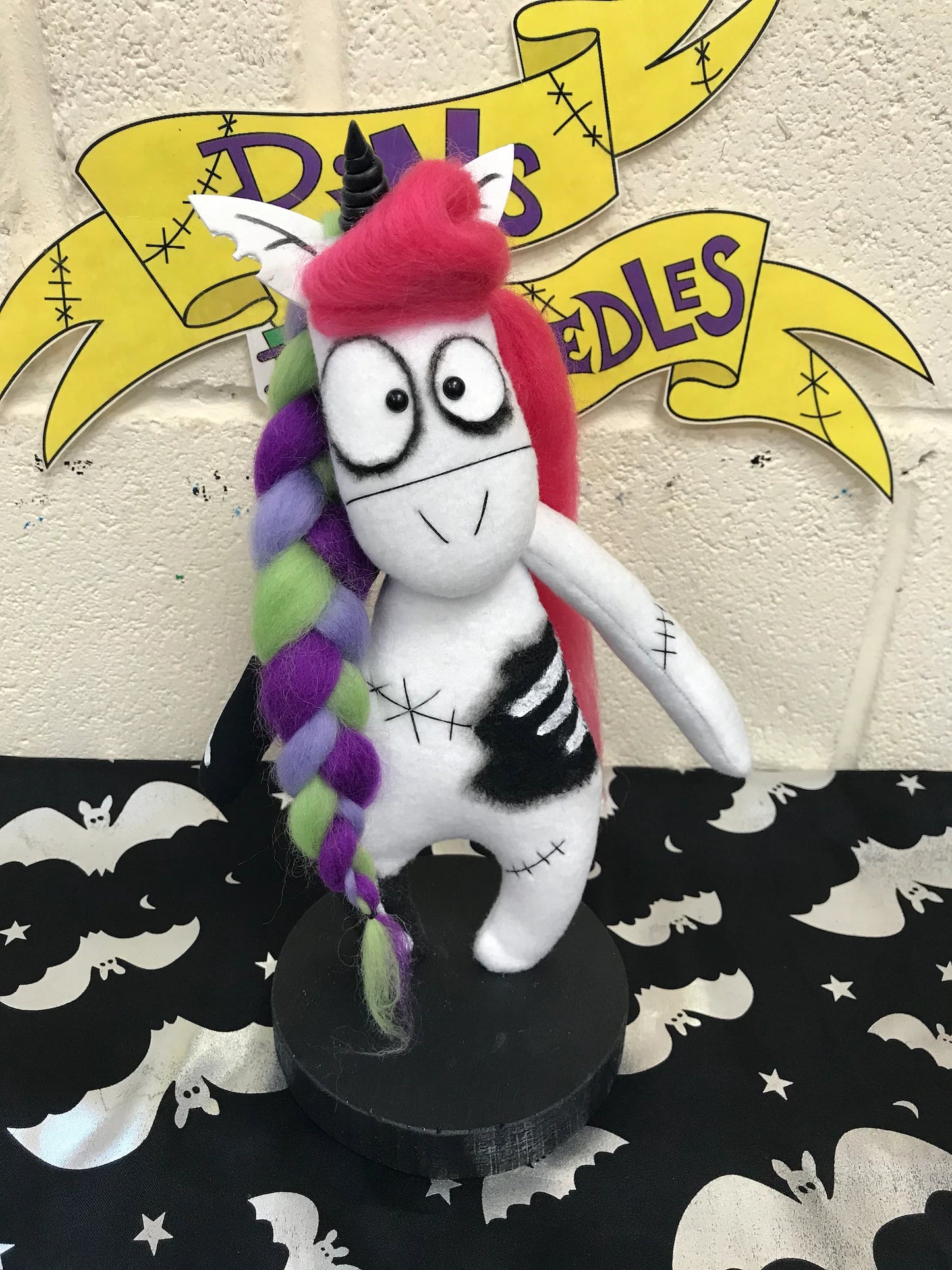 Zombie Unicorn Art Doll