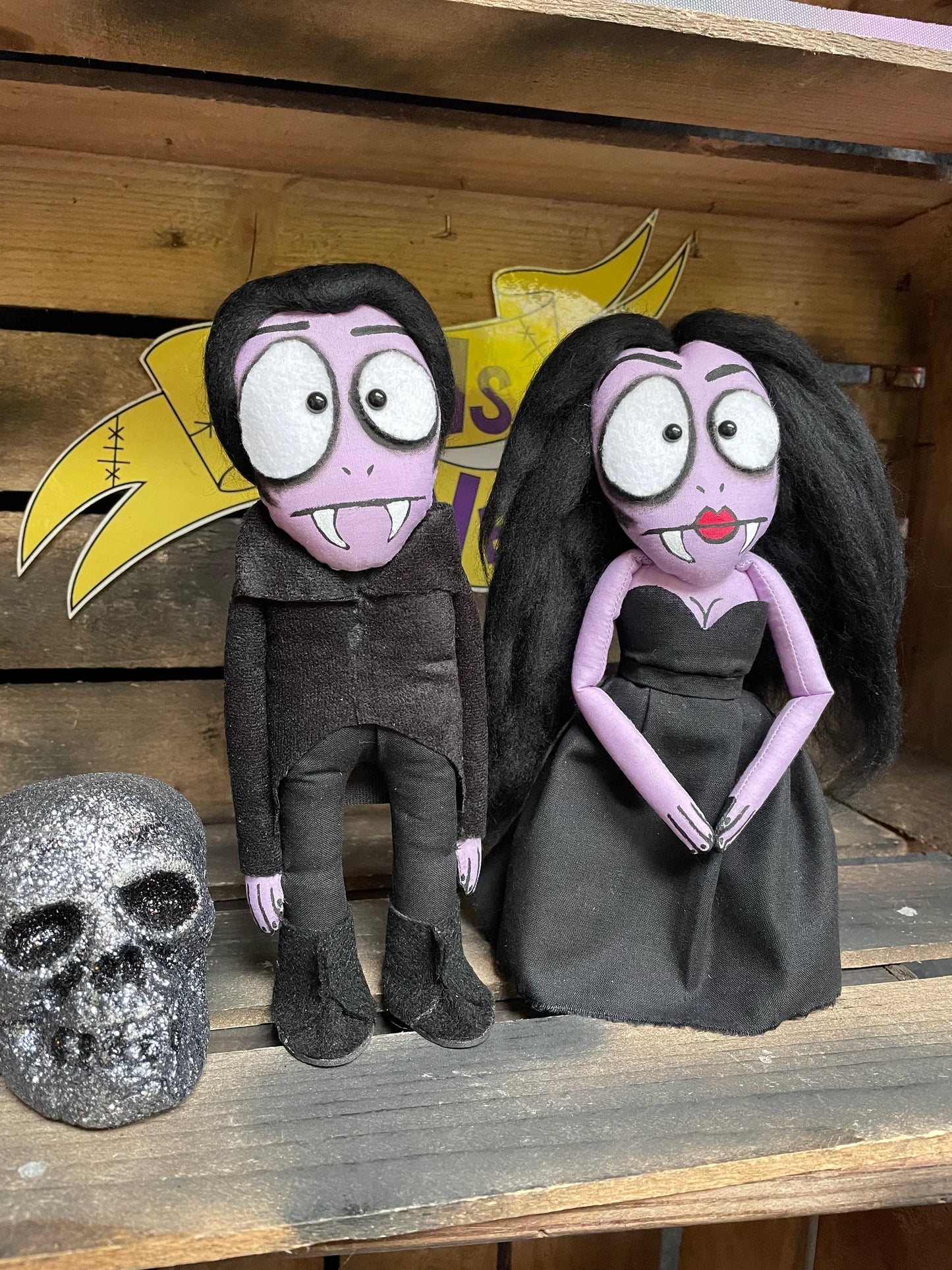 Vampire Couple Art Dolls