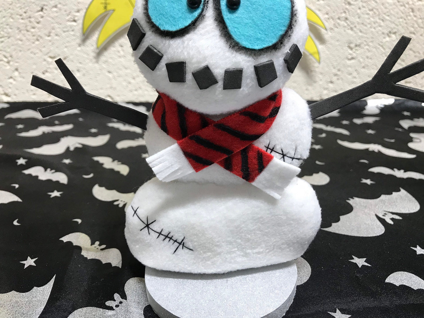 Mini Snowman Art Doll