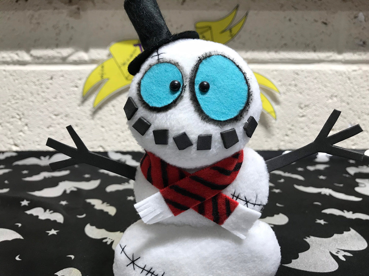 Mini Snowman Art Doll