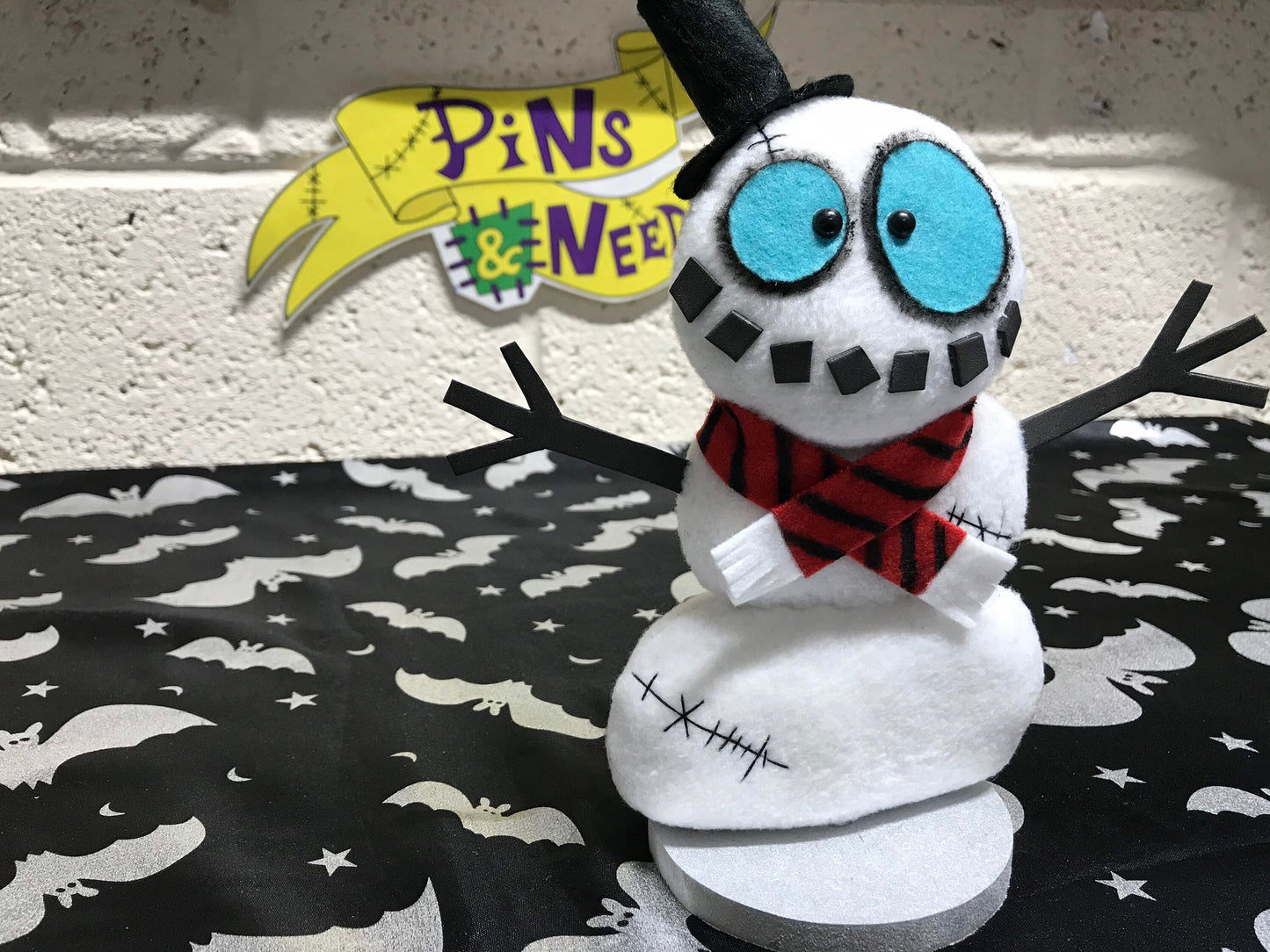 Mini Snowman Art Doll