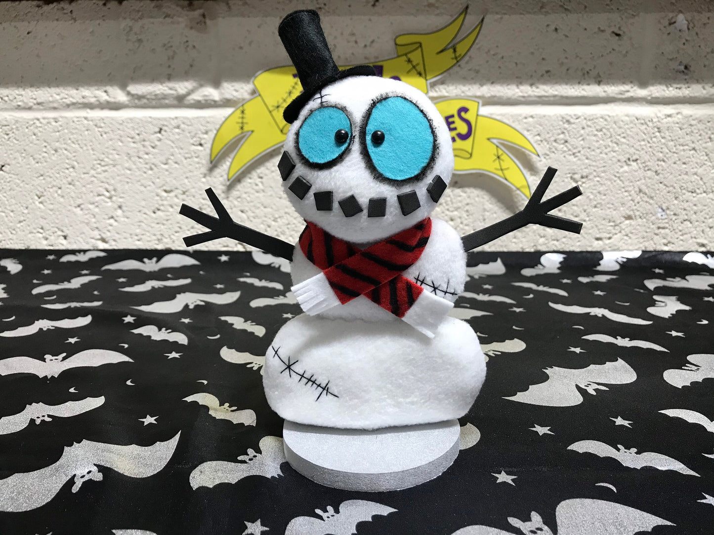 Mini Snowman Art Doll