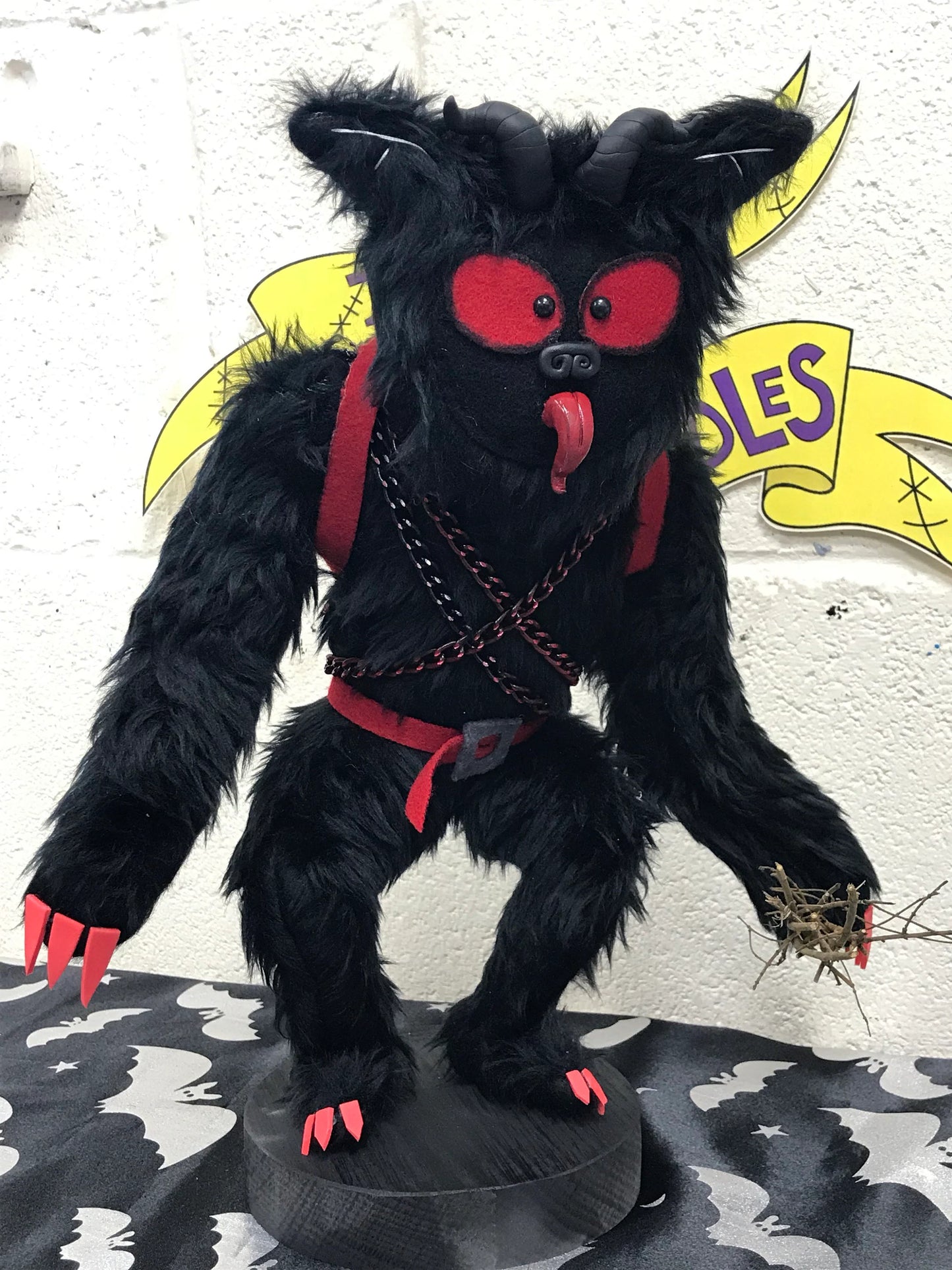 Large Krampus Art Doll