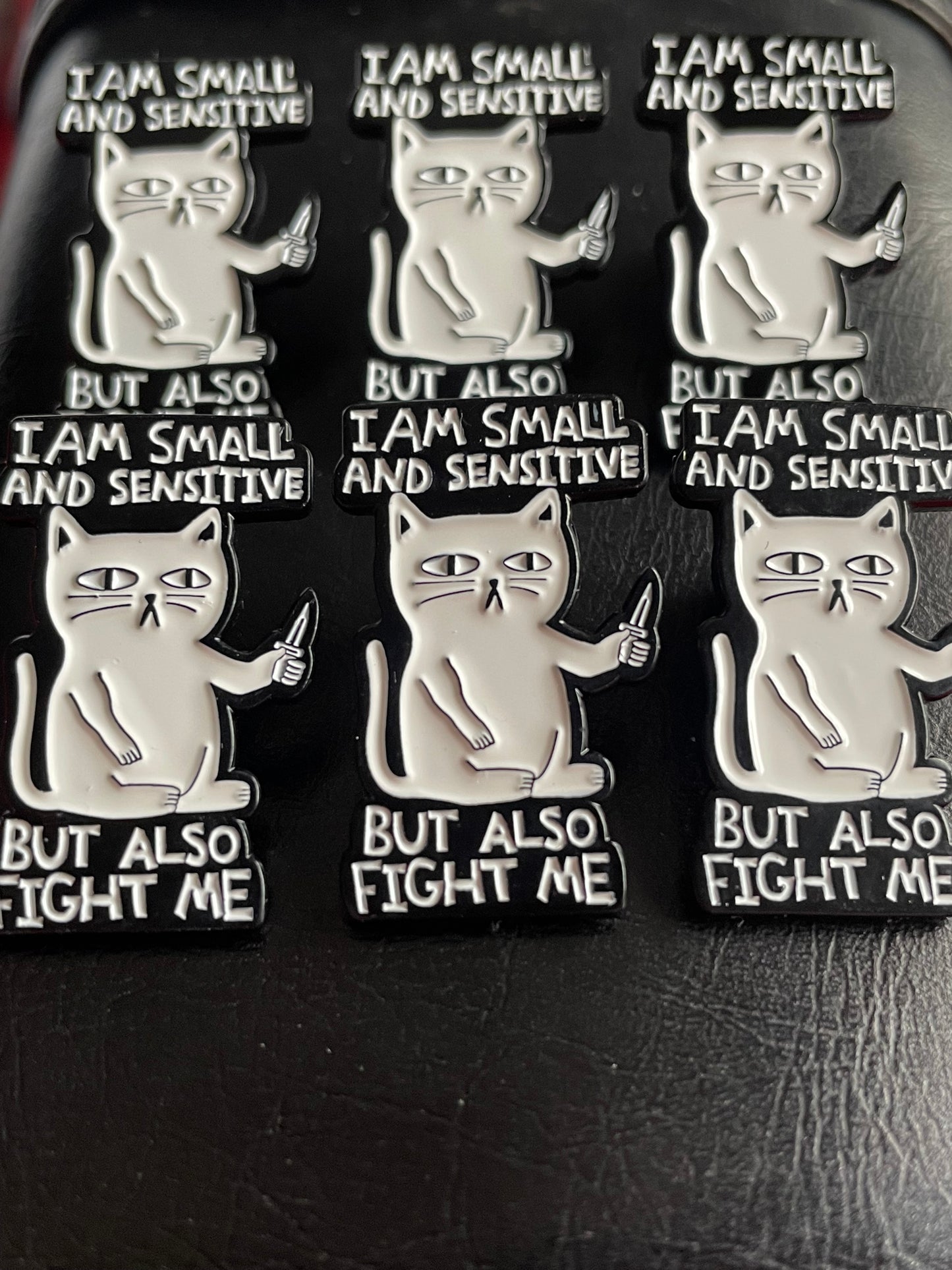 Fighting Cat Pin Badge