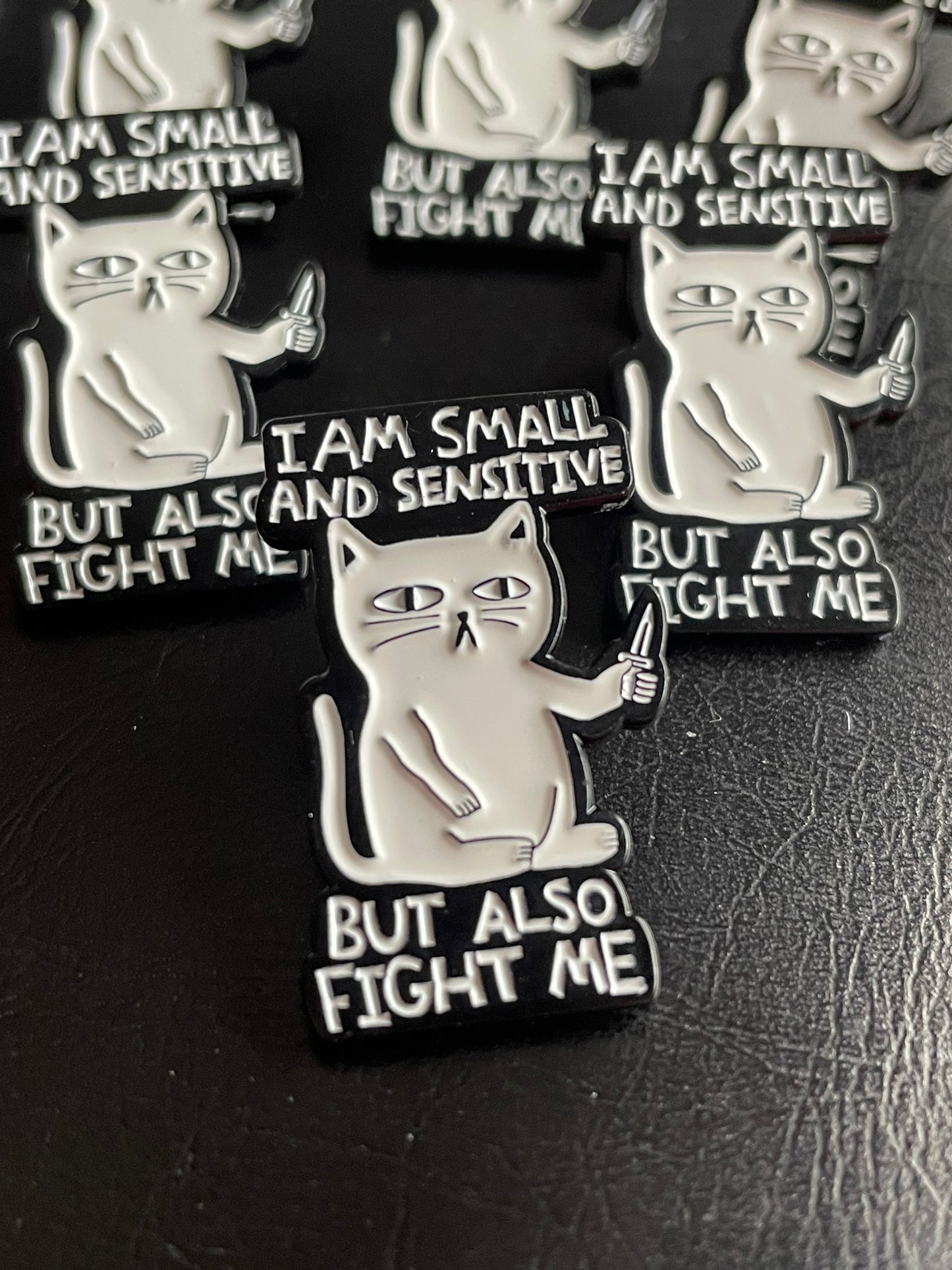 Fighting Cat Pin Badge