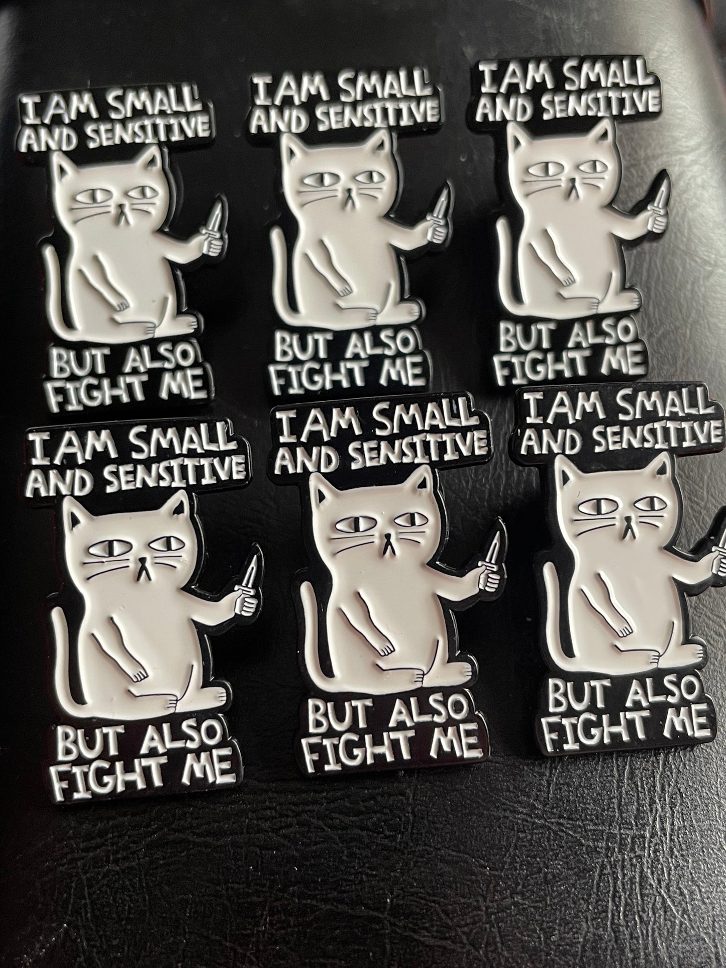 Fighting Cat Pin Badge