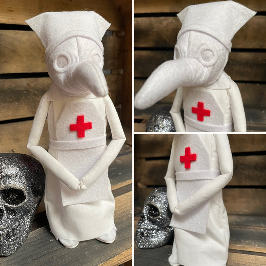 Plague Nurse Art Doll