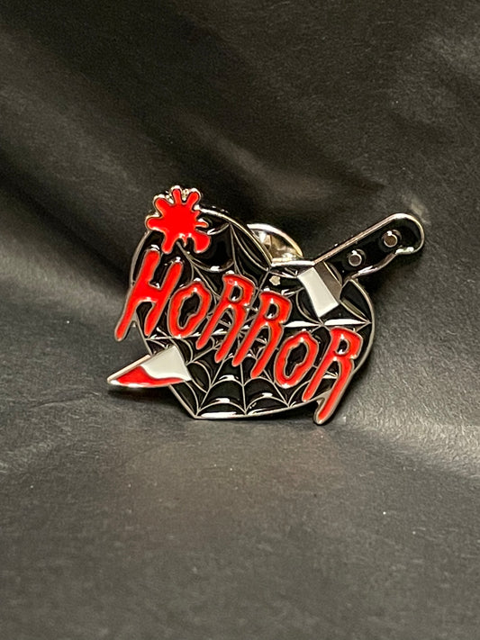 Horror Heart Pin Badge