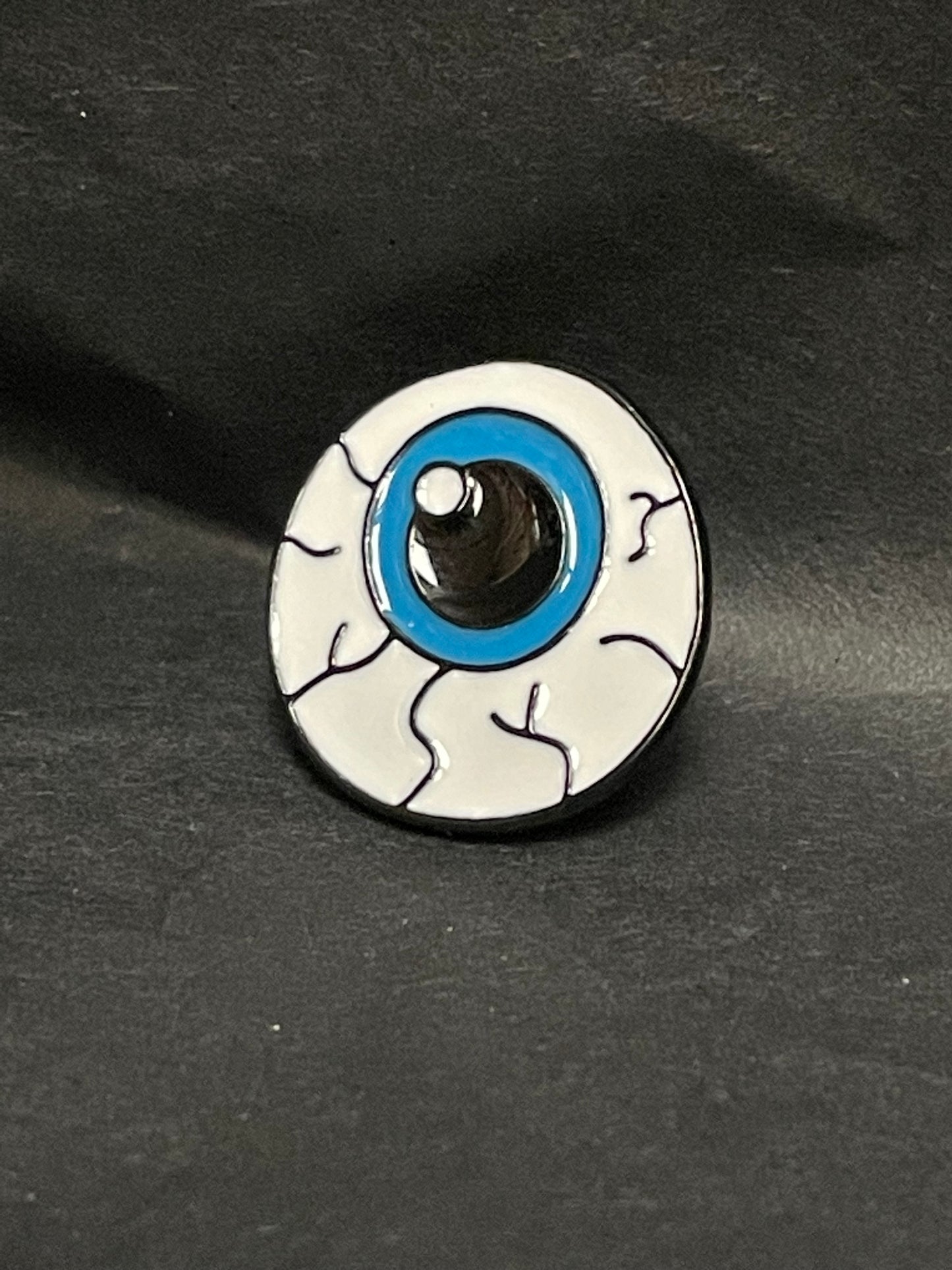 Blue Eyeball Pin Badge