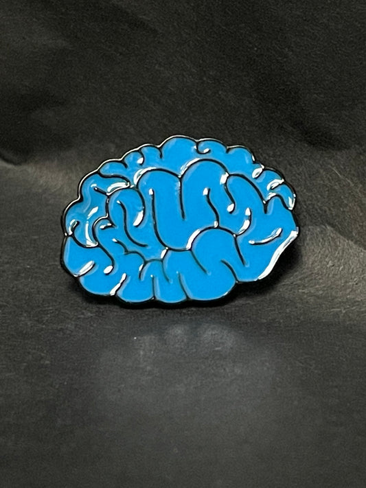 Blue Brain Pin Badge
