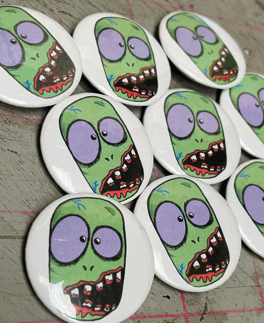 Munch the Zombie Badge (32mm)