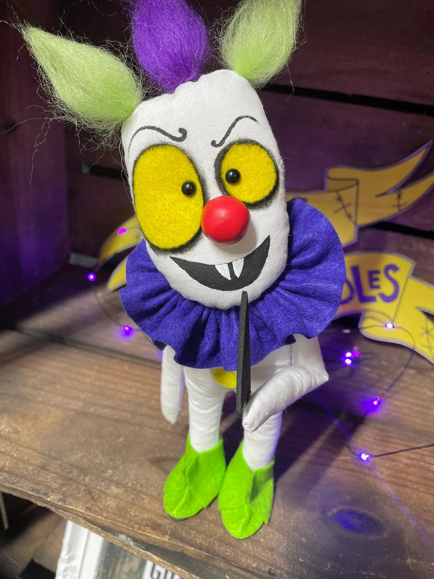 Fleck the Clown Art Doll