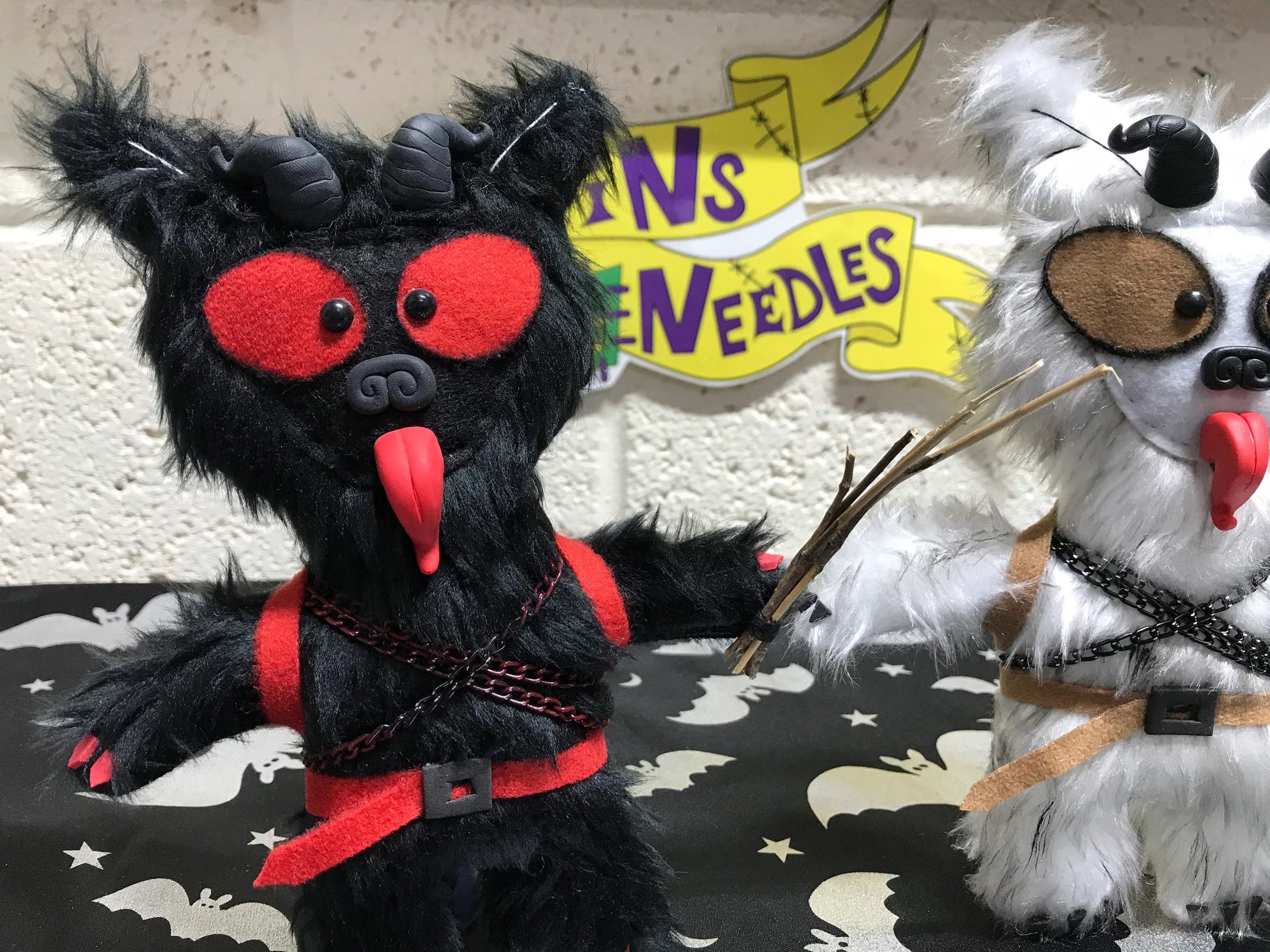 Mini Krampus Art Doll Pins Needles Dolls